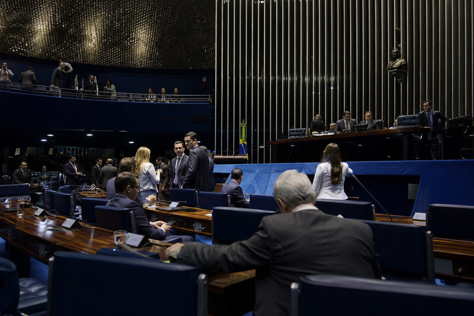 Plenário do Senado Federal em Brasília representando a renovação parcial da Casa nas eleições de 2026